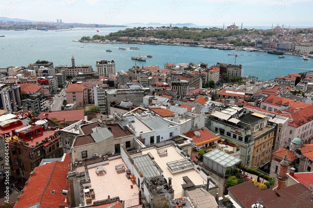 Istanbul Goldenes Horn und Galata Panorama