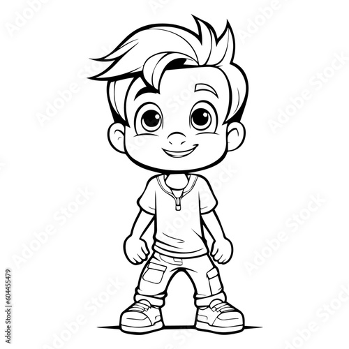 Coloring page boy