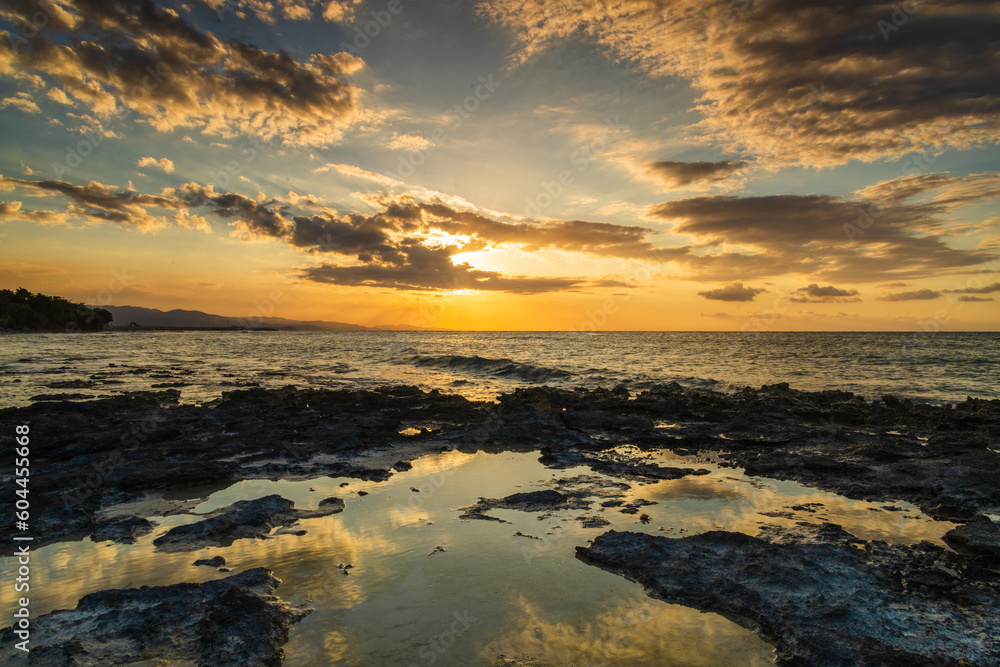 Sunset on the beach