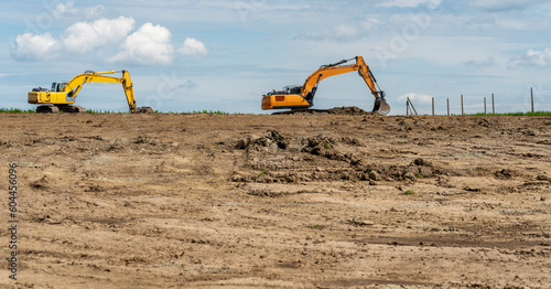 Tablou pe pânză Excavators