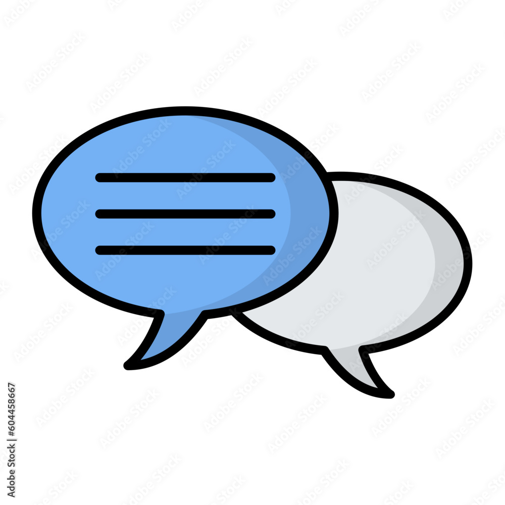 Chat Line Color Icon Chat Line Color Icon