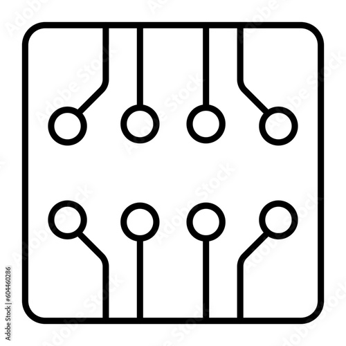 Circuit Thin Line Icon