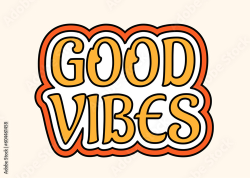 Retro hippie good vibes