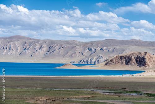Pangong Tso lake in Ritu County, Ngari Prefecture, Tibet Autonomous Region, China.