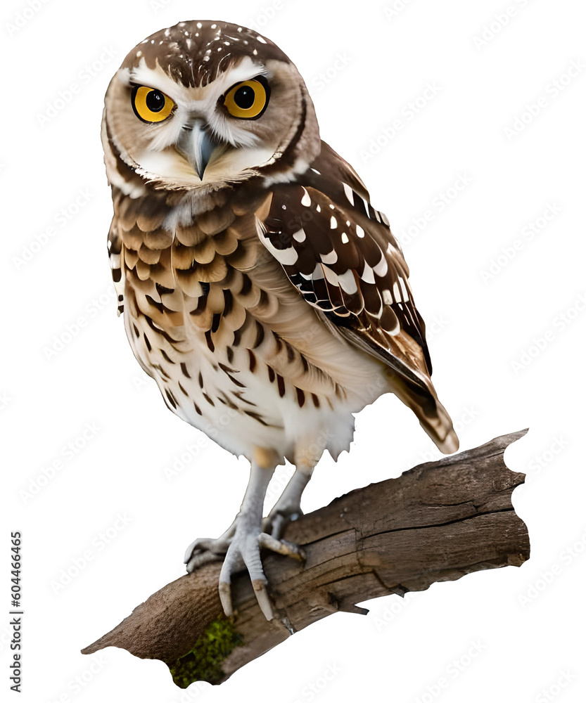 Fototapeta premium Burrowing Owl bird, Generative AI