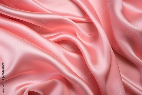 Silk fabric in pink, Generative AI