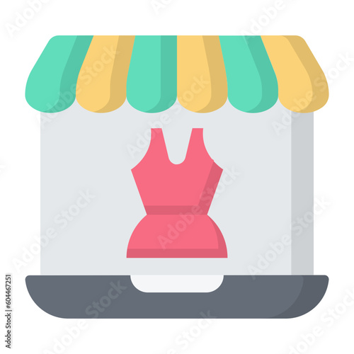 Clothing Webshop Flat Icon