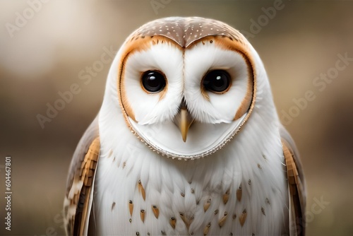 Barn Owl bird, Generative AI