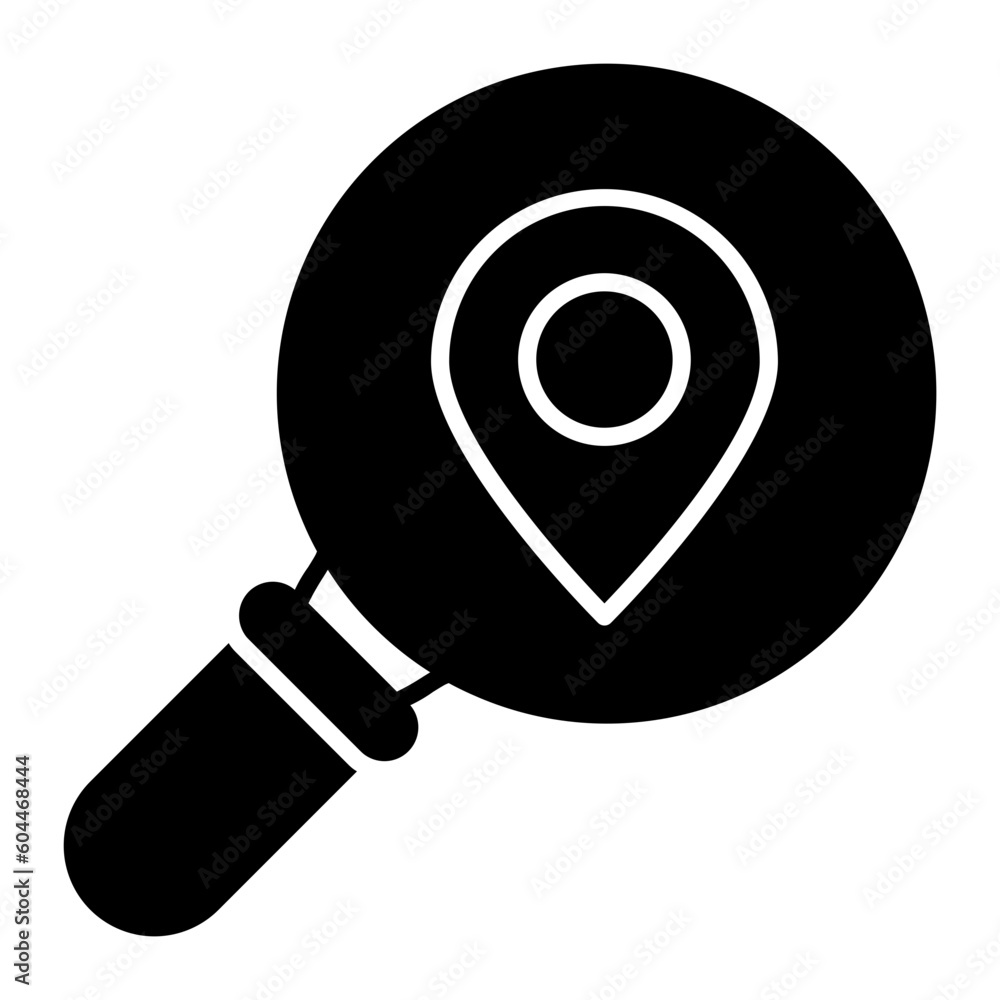 Find Location Glyph Icon Find Location Glyph Icon