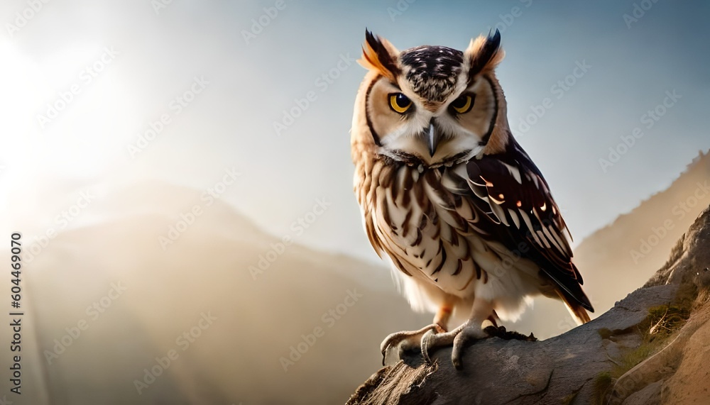 Owl bird, Generative AI Owl bird, Generative AI
