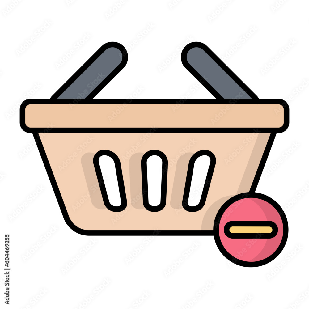Remove Cart Line Color Icon Remove Cart Line Color Icon