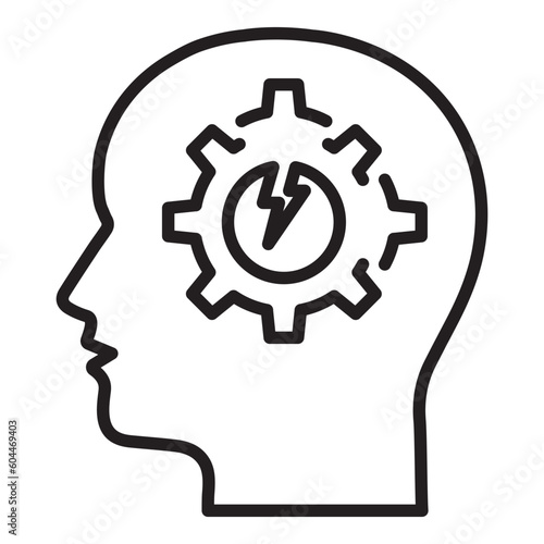 brain, head, health, storming , mental illness, mental health icon