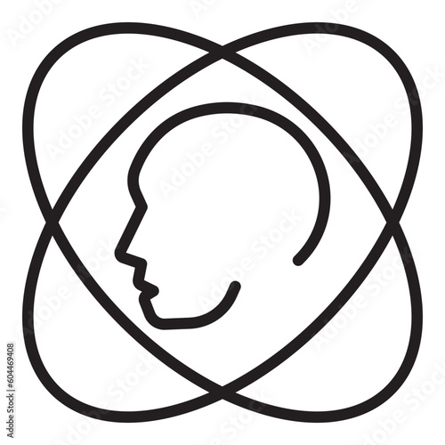 human, brain, cloud, head, brainstorming cloud icon