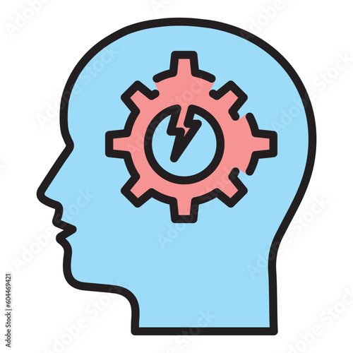 brain, head, health, storming , mental illness, mental health icon