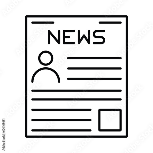 election, newspaper, political news icon