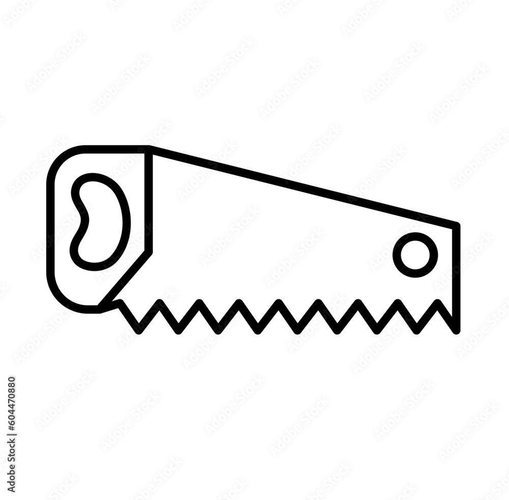 Cute saw tool set repair mechanic equipment outline icon
Cute saw tool set repair mechanic equipment outline icon