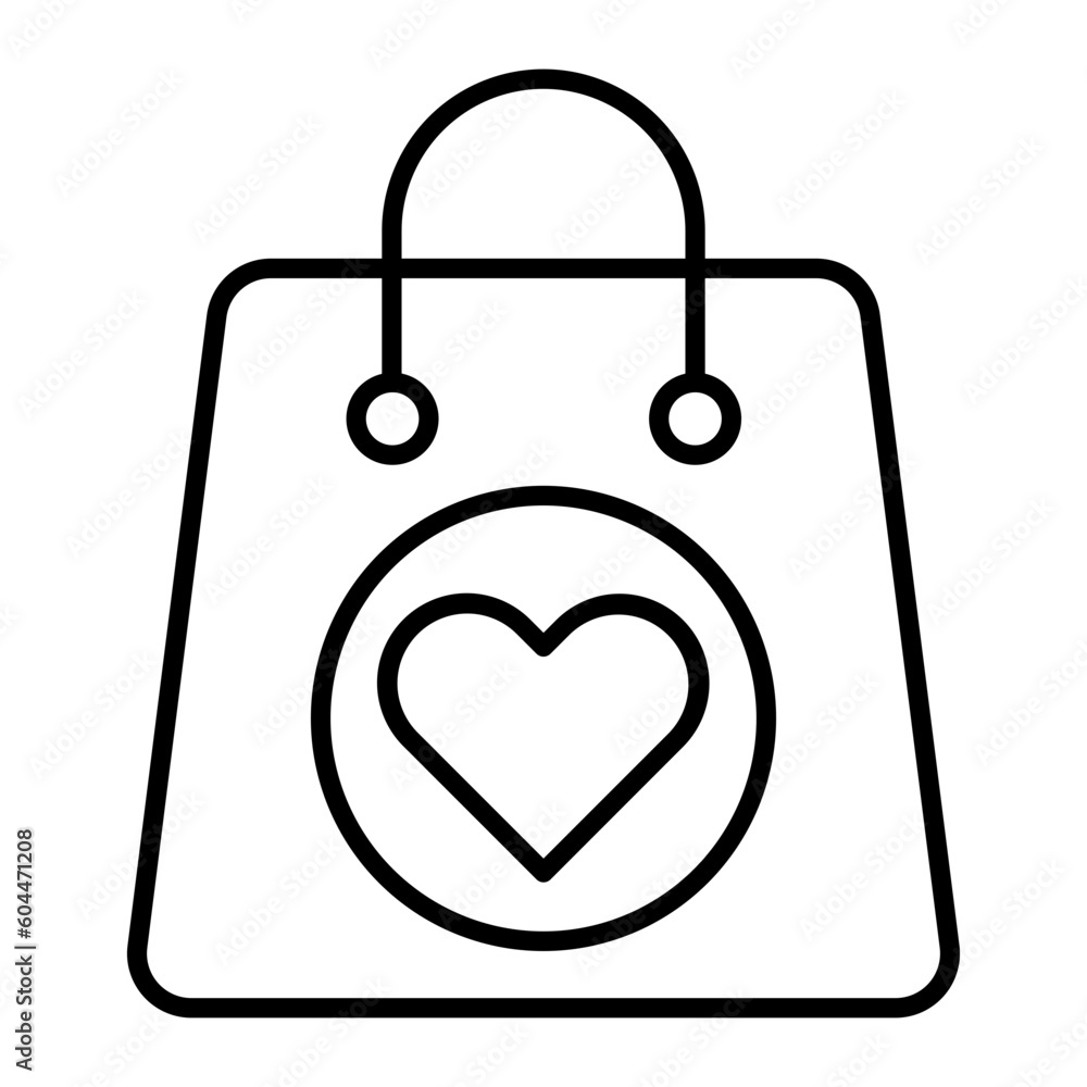 Shopping Bag Thin Line Icon Shopping Bag Thin Line Icon
