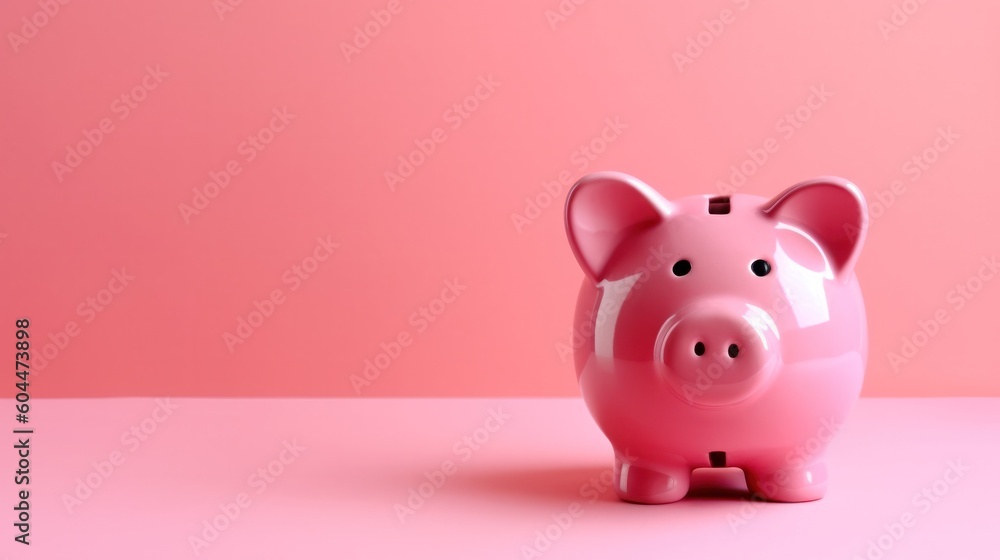 Concept of Piggy Bank for Financial Freedom