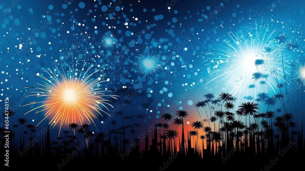 Fireworks symbolizing celebration Fireworks symbolizing celebration