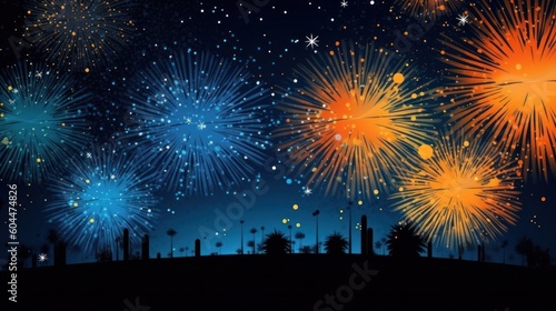 Fireworks symbolizing celebration