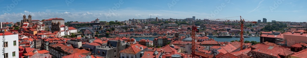 Porto Portugal, a bright panorama on a summer day in May 2023