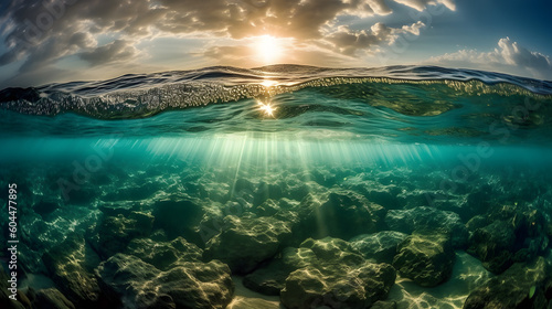 海底からの魅惑的な光景 No.003 | Captivating Sight from Beneath the Sea Generative AI
