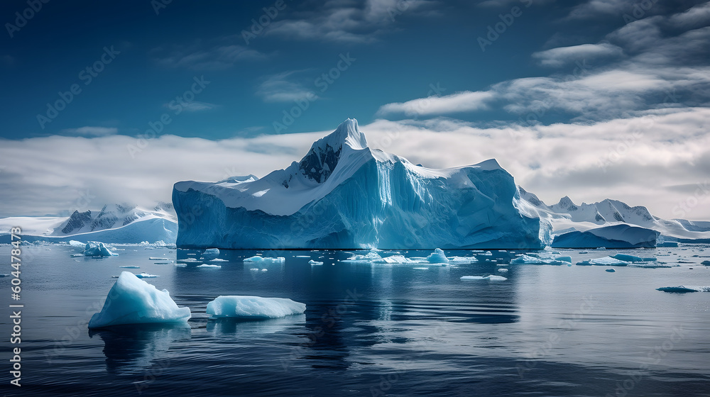輝く南極の氷原 No.022 | Glistening Antarctic Icefields Generative AI Stock ...