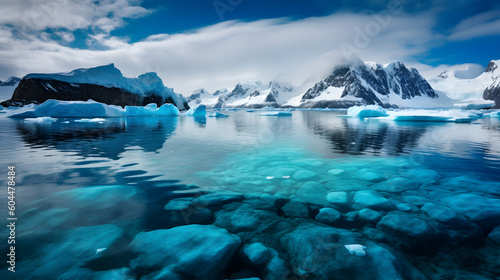 輝く南極の氷原 No.018 | Glistening Antarctic Icefields Generative AI