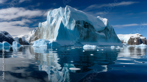 輝く南極の氷原 No.016   Glistening Antarctic Icefields Generative AI © Lumin5e616f1