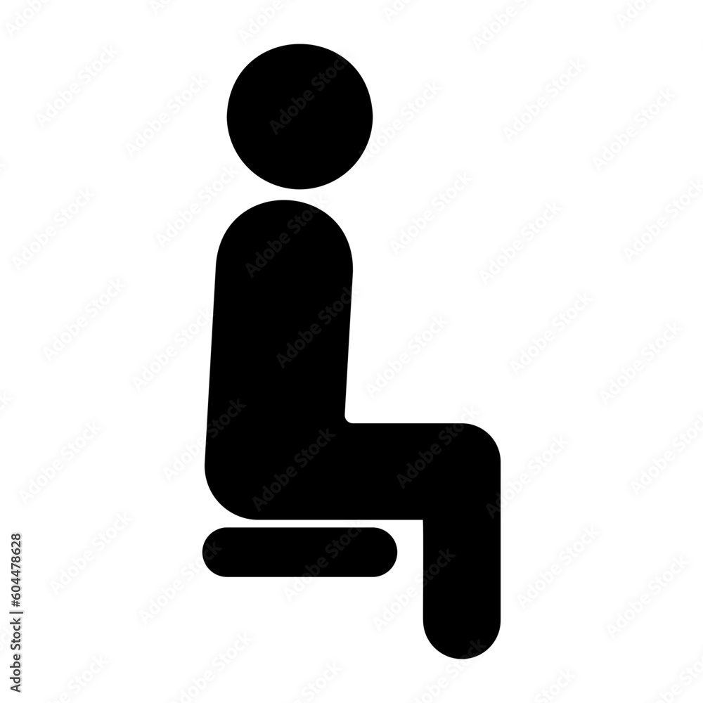 sitting icon sitting icon