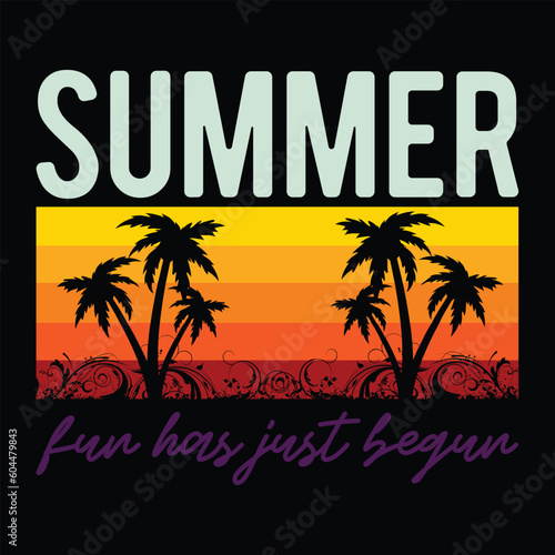 vintage retro style Summer gift t-shirt design idea © Tee Design Zone