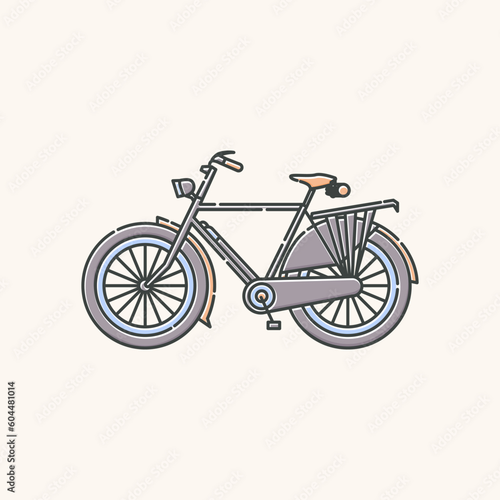Fototapeta premium bicycle isolated on white background