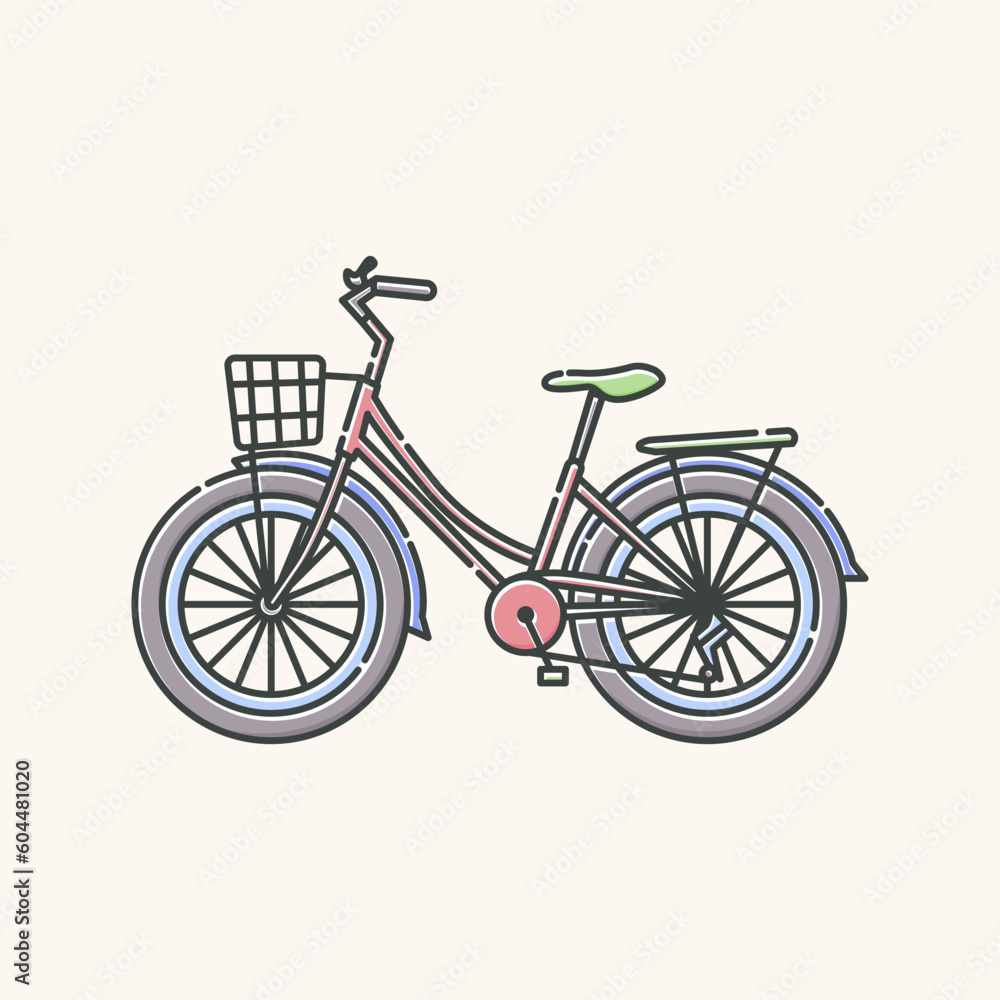 bicycle illustration, World Bicycle Day elements bicycle illustration, World Bicycle Day elements