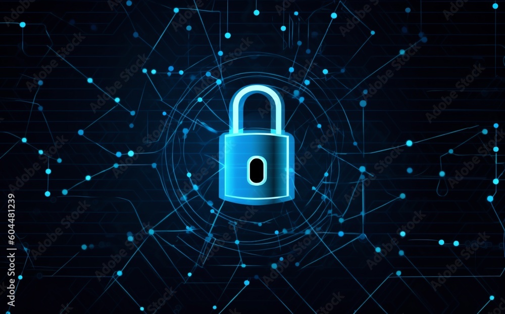 network cyber digital technology security protection information lock system cyberspace. Generative AI. network cyber digital technology security protection information lock system cyberspace. Generative AI.