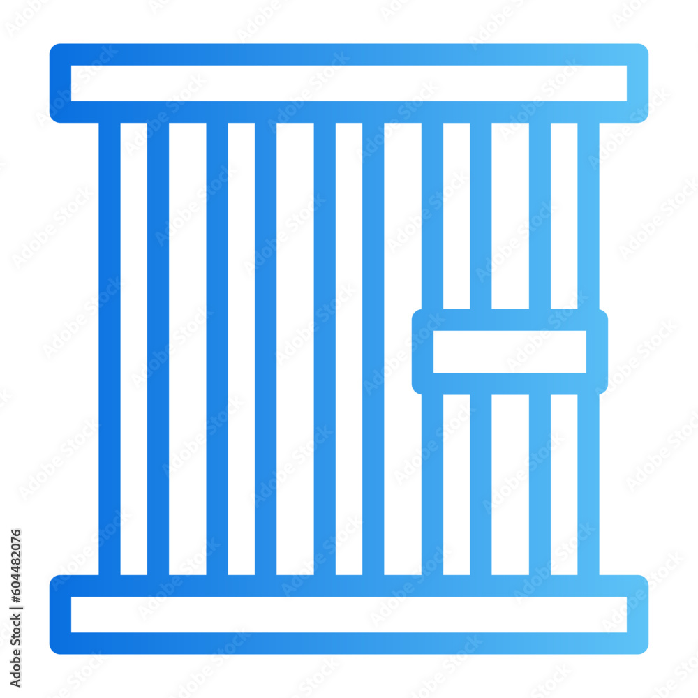 jail gradient icon jail gradient icon