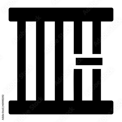 jail glyph icon