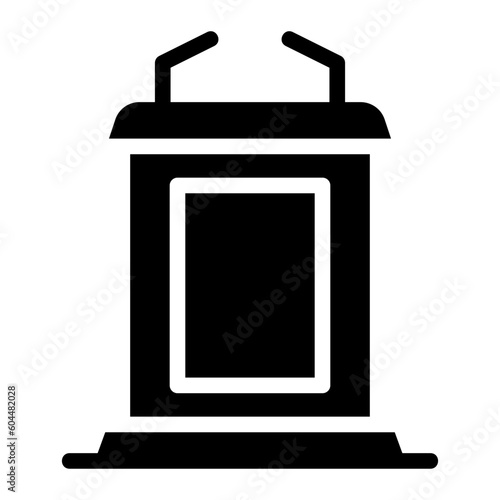 tribune glyph icon