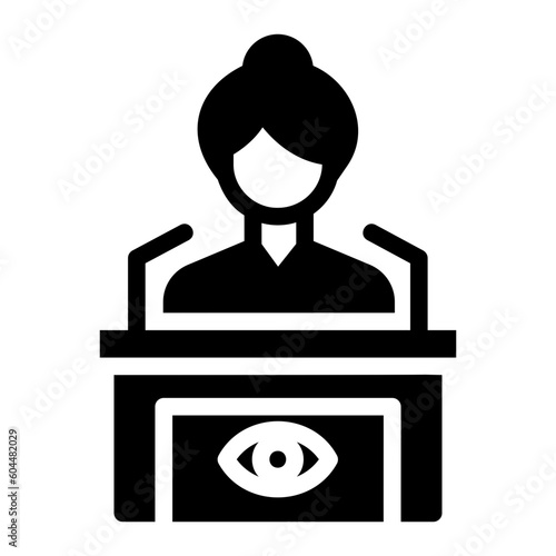 witness glyph icon