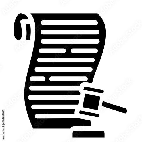 legal glyph icon