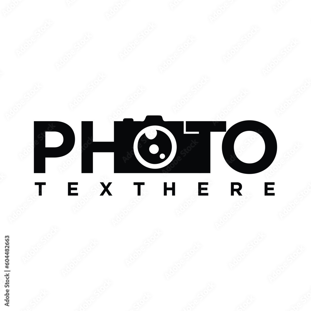 Vector photo studio logo design Vector photo studio logo design