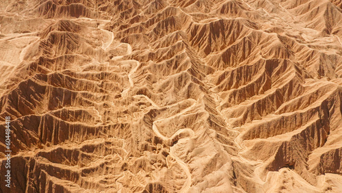 Aerial view of desert (ID: 604484418)