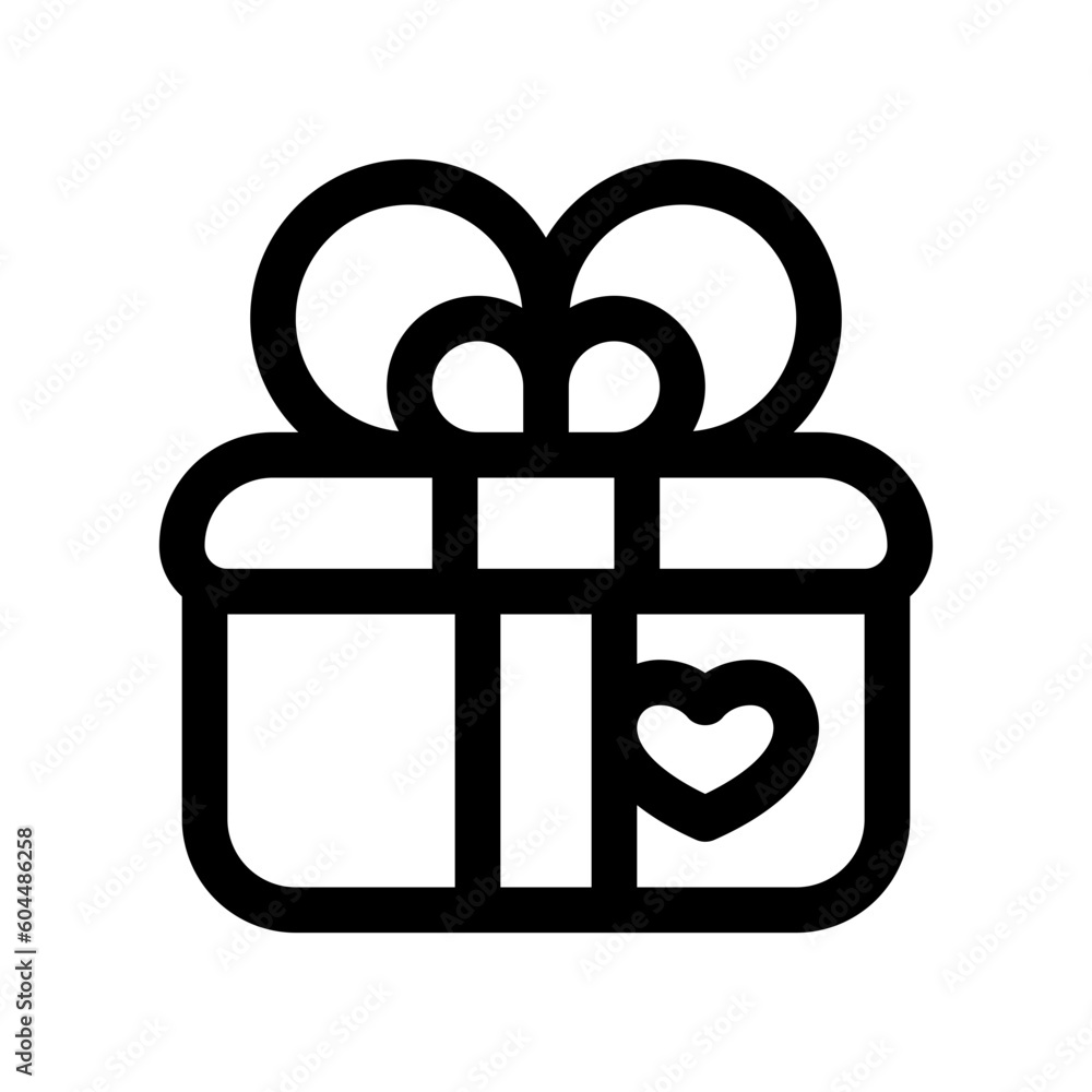 Editable wedding gift vector icon. Wedding, valentine, love, celebration. Part of a big icon set family. Perfect for web and app interfaces, presentations, infographics, etc