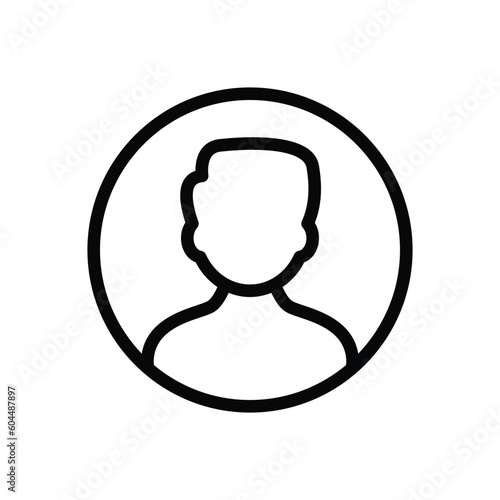 Male user vector icon