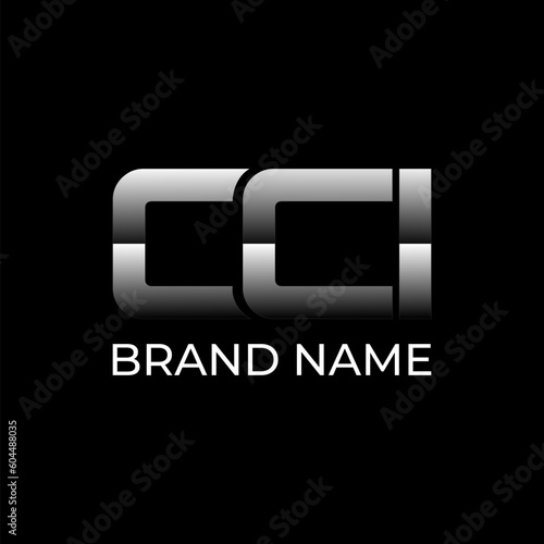 CCI monogram initial logo design 