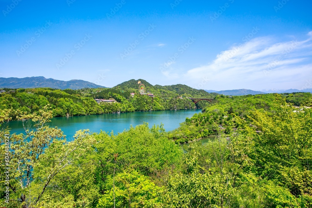 岐阜県、恵那峡の絶景