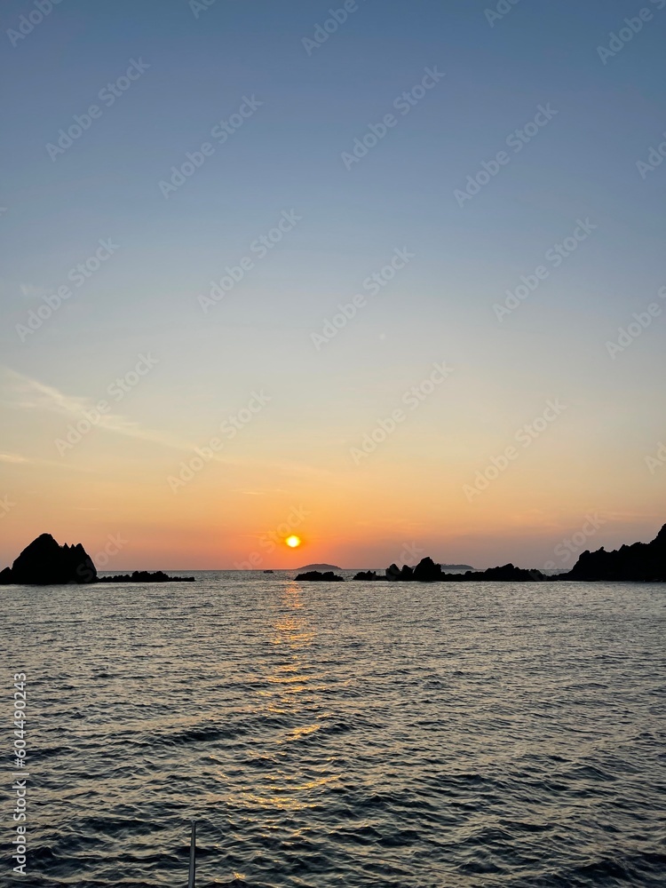 sunset and the sea from Phuket Thailand. sunset and the sea from Phuket Thailand.