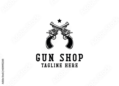 Creative Gun Logo Design. Gun Logo Template Ready to Use. Gun Vector