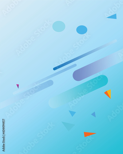 vector abstract t modern background with waves and geometric shapes.