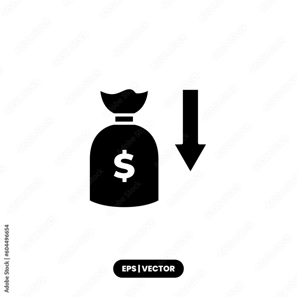 Money icon vector illustration logo template for many purpose. Isolated on white background. Money icon vector illustration logo template for many purpose. Isolated on white background.