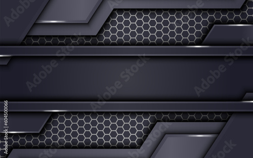 modern futuristic diagonal on dark metallic with silver background